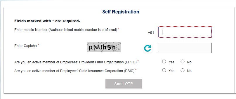 Register on eShram