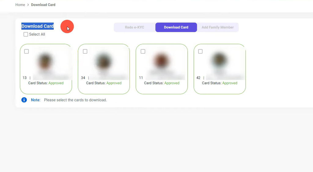 Ayushman Card Download Process