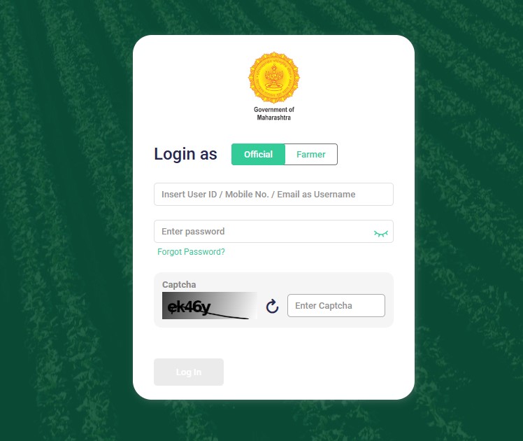 Maharashtra AgriStack Farmer Registration Portal