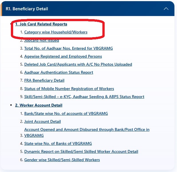 Rajasthan Beneficiary Report