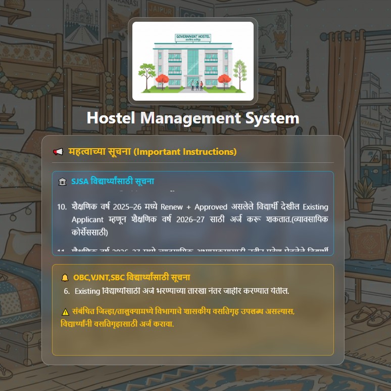 Swadhar Yojana HMAS Portal